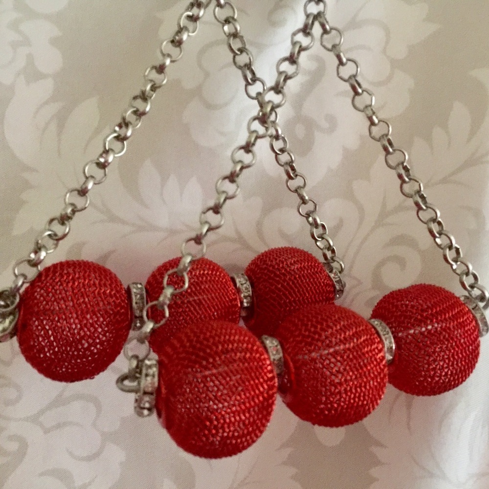 Vintage 90’s Earrings Oversize Balls - Pierced